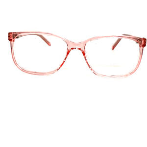 Zenni 128019 Eyeglasses Frames Pink Clear Frames Only H18865
